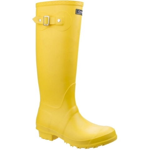 Cotswold Sandringham Buckle-Up Womens Wellington Boots (Geel)