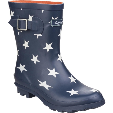 Cotswold Dames Badminton Patroon Waterdichte Gummlaarzen (Ster)