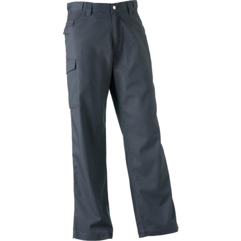 Russell Werkkleding Heren Polycotton Twill Broek / Broek (Regular) (Konvooi Grijs)