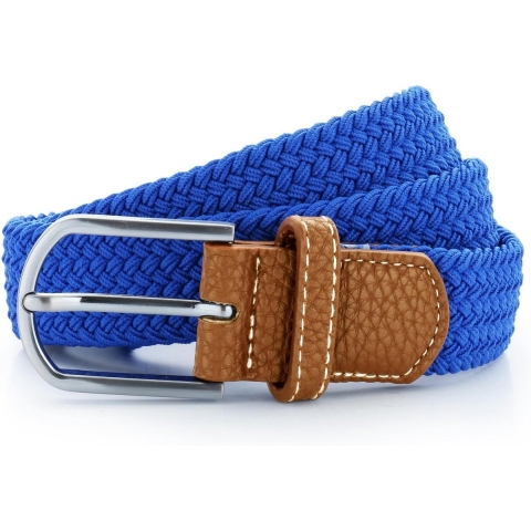 Asquith & Fox Mannen Geweven Vlecht Stretchriem (Koninklijk)