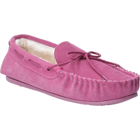 Hush Puppies Dames/dames Allie Slip On Leather Slipper (Rose)