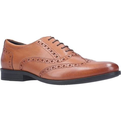 Hush Puppies Heren Eiken Brogue Leren Schoen (Bruin)