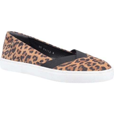 Hush Puppies Dames/dames Tiffany Luipaardprint Suède Schoenen (Bruin)