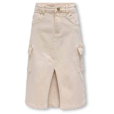 Kids Only Spijkerrok - Kogemily Cargo - Ecru - Kids Only - 13 jaar (158) - Rok