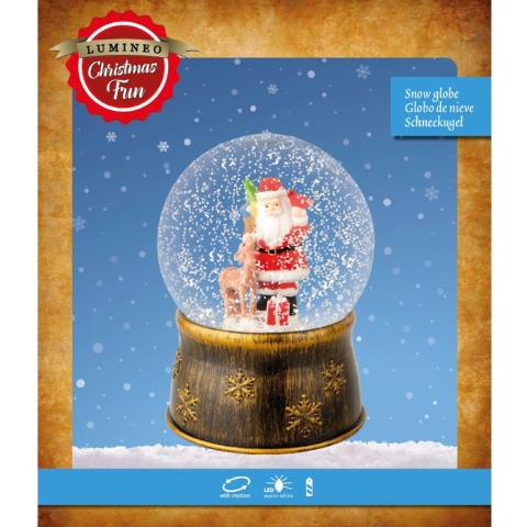 LED schudbol d13h17.5 cm warm wit kerstverlichting Lumineo - Lumineo