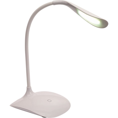Bureaulamp/leeslamp - wit - 28 cm - 14 Leds leeslamp - met USB kabel en dimmer -