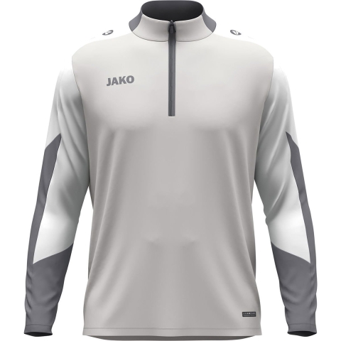 JAKO 8670D Ziptop Dynamic Dames - Lichtgrijs/Wit/Grijs - S (34/36)