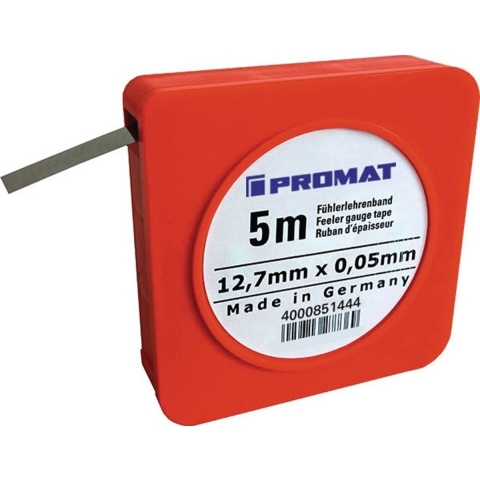 Promat/Tecwerk Voelermaatband | dikte 0,06 mm | lengte 5 m breedte 12,7 mm - 4000851445