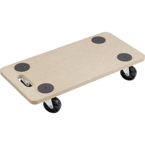 Diggers MDF Verhuisplaat | 58x29cm | 150kg Capaciteit | 50mm Harde PP wielen | FSC 100% - DIG788