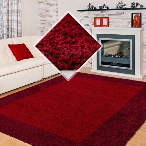Muratap Basic shaggy kader vloerkleed hoogpolig- 160x230 cm
