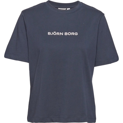 Björn Borg Björn borg dames regular tee fanno sport t-shirt – night sky