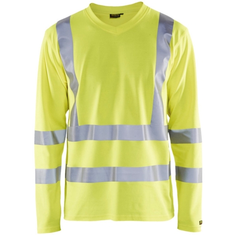Blåkläder UV-T-Shirt High-Vis lange mouw UPF 40+ UV 33811070 | High-Vis Geel | Maat 3XL - 7330509369081