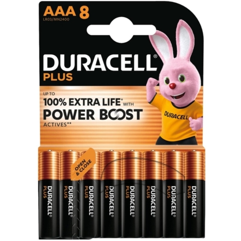 10x Duracell Alkaline Batterijen Mainline Bst AAA 8 stuks