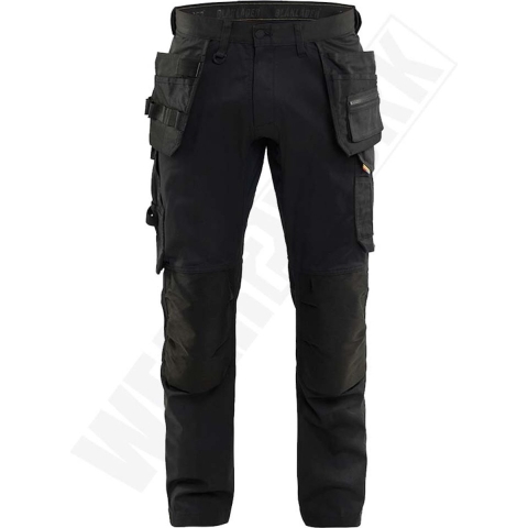 Blåkläder 1750 Werkbroek 2-weg Stretch - Zwart - Maat 58 (XXL)