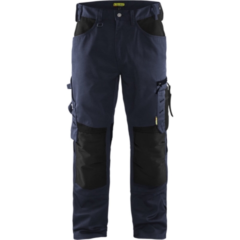 Blåkläder 1556 Werkbroek Zonder Spijkerzakken - Donker Marineblauw/zwart - Maat 44 (XS)