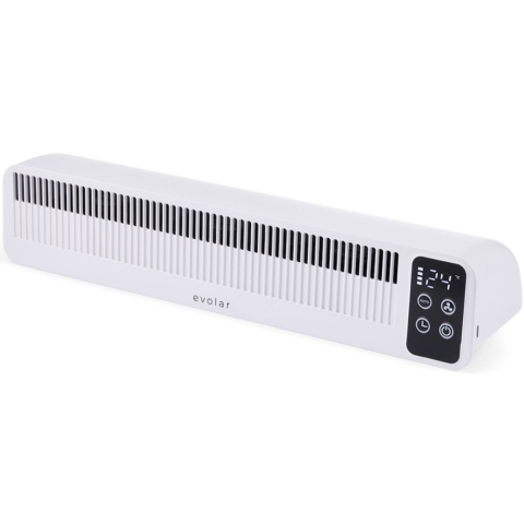 Evolar Oplaadbare Radiator Ventilator 3W -  Wit - 5200 mAh accu - met timer