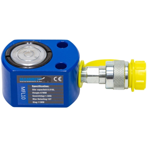 Platte cilinder 10 ton slag 11mm