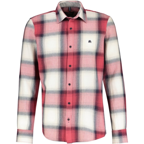 Lerros Heren overhemd 24810481 325 light garnet red