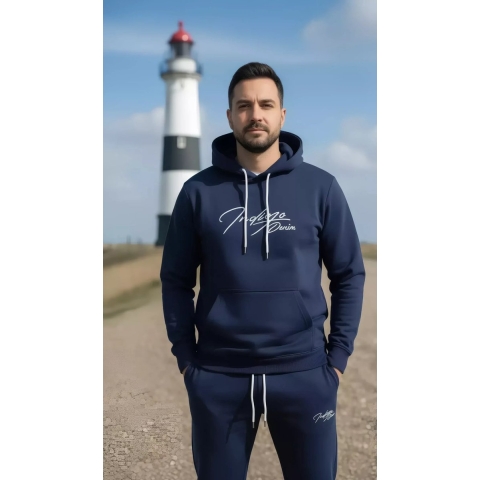 Indigo Denim Denim joggingpak heren -