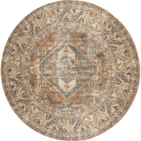 Veer Carpets Vloerkleed laria blue 1 rond ø120 cm