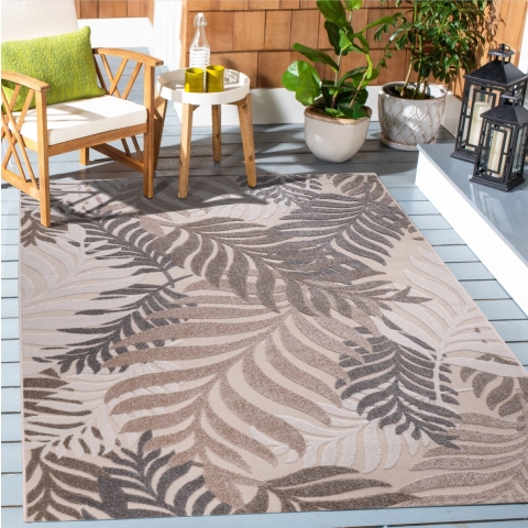 Muratap Binnen en buiten vloerkleed floral outdoor laagpolig tapijt 80x150 cm