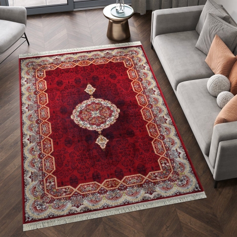 Muratap Isfahan oosters vloerkleed laagpolig klassiek vintage tapijt / multi- 300x400 cm