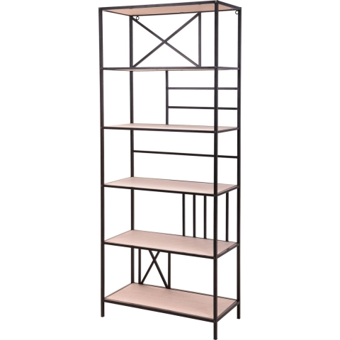 4livingz Wandrek napoli recht stevig industrieel wandrek 173x74x70 cm