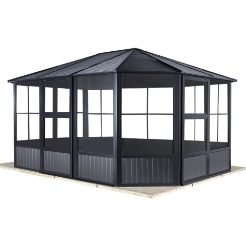 Sojag Aluminium paviljoen charleston met klamboe 384x489x281 cm