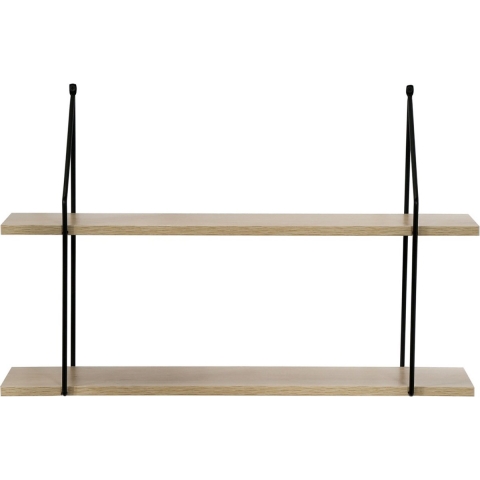 CaliCosy Wandplank 2 niveaus houtdecor l60 cm