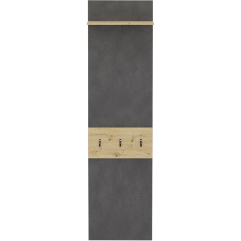 CaliCosy Garderobe voordeur 1 plank 3 haken verona 3 h188 cm