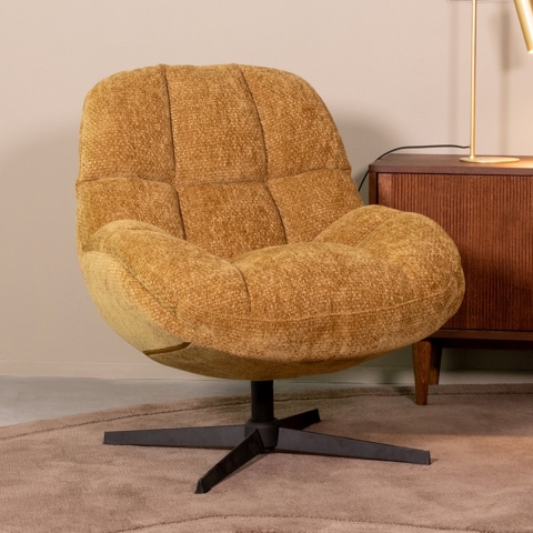 Label51 Fauteuil huxley mustard elite