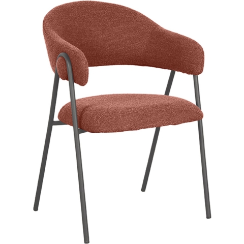 Label51 Eetkamerstoel lowen terra boucle set van 2