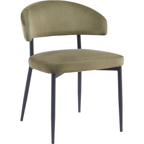 Label51 Eetkamerstoel bliss hunter fluweel set van 2