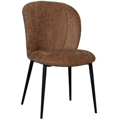 Label51 Eetkamerstoel vino cognac elite set van 2