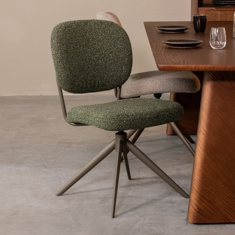 Label51 Eetkamerstoel geneva forest boucle set van 2