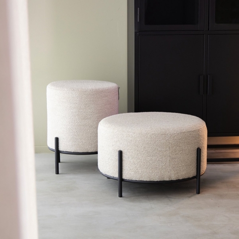 Label51 Poef troy 46x46x41 cm l - boucle