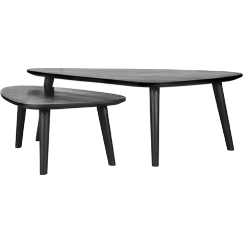 Label51 Salontafel rock 110x64x39 cm - mangohout set van 2