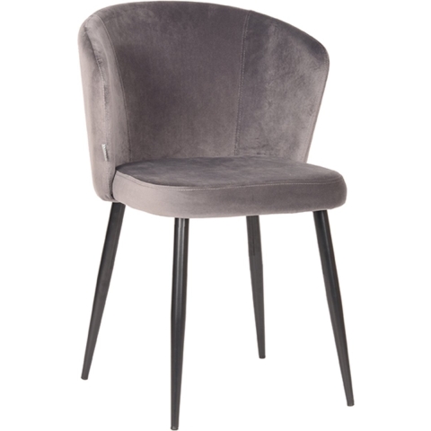 Label51 Eetkamerstoel wave - fluweel set van 2