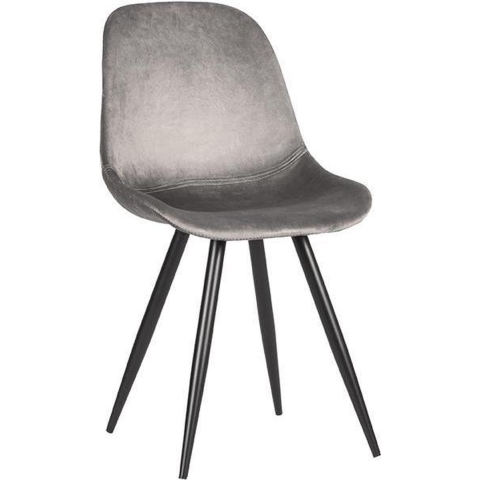 Label51 Eetkamerstoel capri - fluweel set van 2