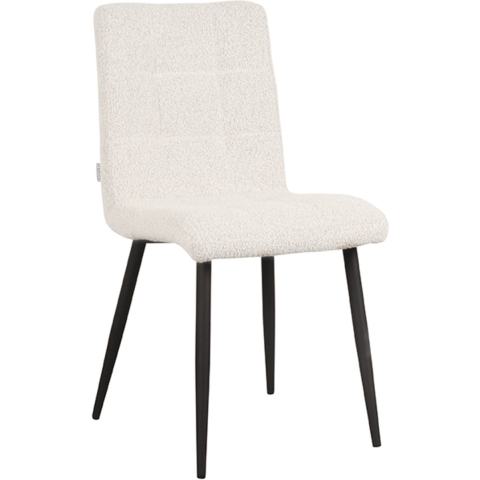 Label51 Eetkamerstoel sam 57x45x86 cm naturel stof set van 2