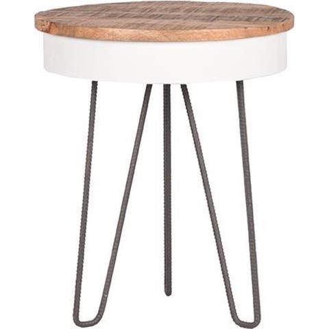 Label51 Bijzettafel saria - mangohout rond 44 cm