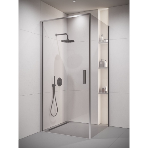 Badplaats Douchecabine alava 90 x 90 x 190 cm chroom douchewand met