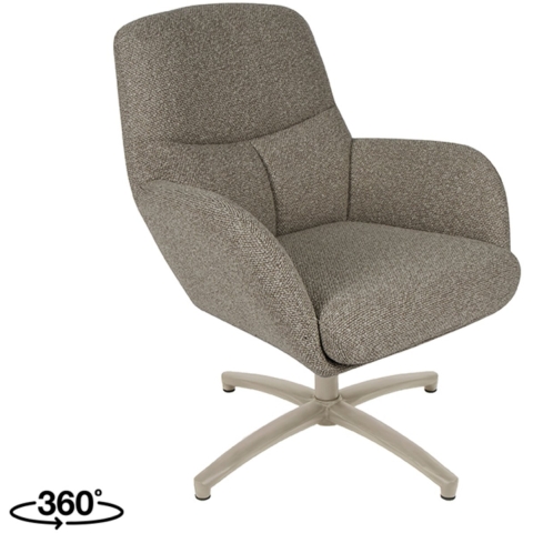 Label51 Fauteuil chill zone truffel boucle
