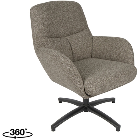 Label51 Fauteuil chill zone truffel boucle