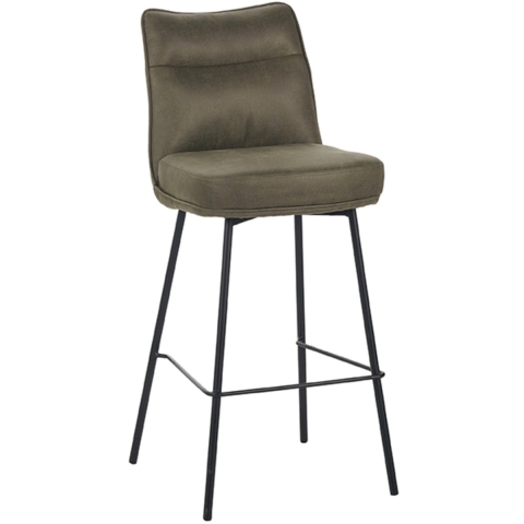 Label51 Barkruk lennon moss micro suede set van 2