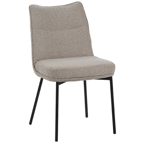 Label51 Eetkamerstoel lennon naturel boucle set van 2