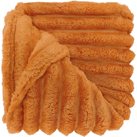 Unique Living plaid romee 150x200cm orange flame