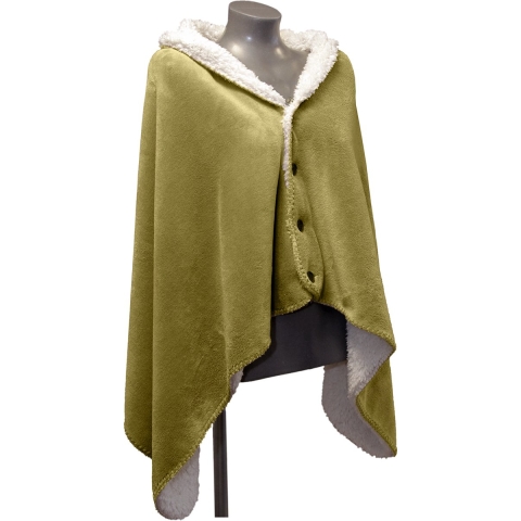 Unique Living omslagplaid coby 75x150cm moss green