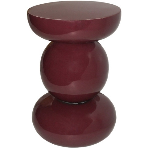 Brix bijzettafel dex maroon 33x33x50cm