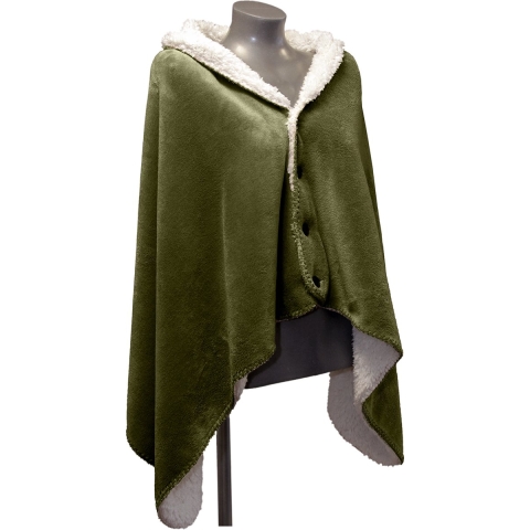 Unique Living omslagplaid coby 75x150cm winter green